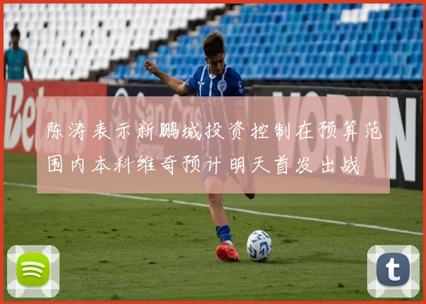 陈涛表示新鹏城投资控制在预算范围内本科维奇预计明天首发出战